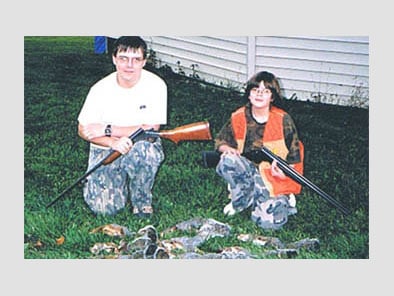 Danny and His Sister After a Squirrel Hunt
