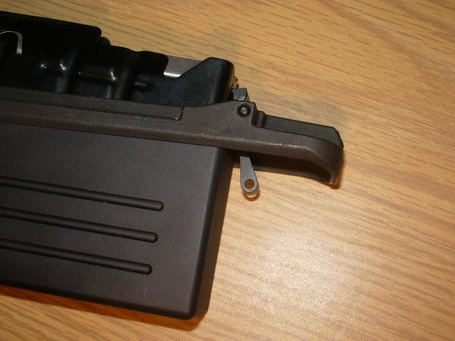 Extended Savage Magazine Release for Center Feed